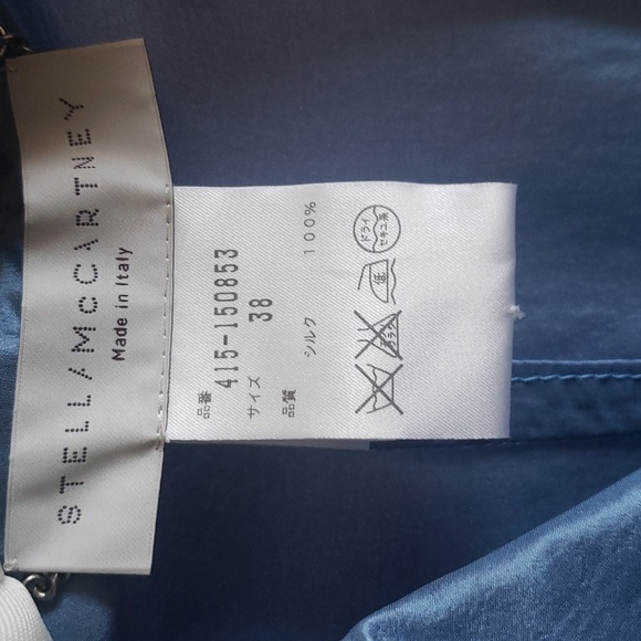 STELLA McCARTNEY Women's Blue Silk Jacket SZ. 38/S - Picture 2 of 8